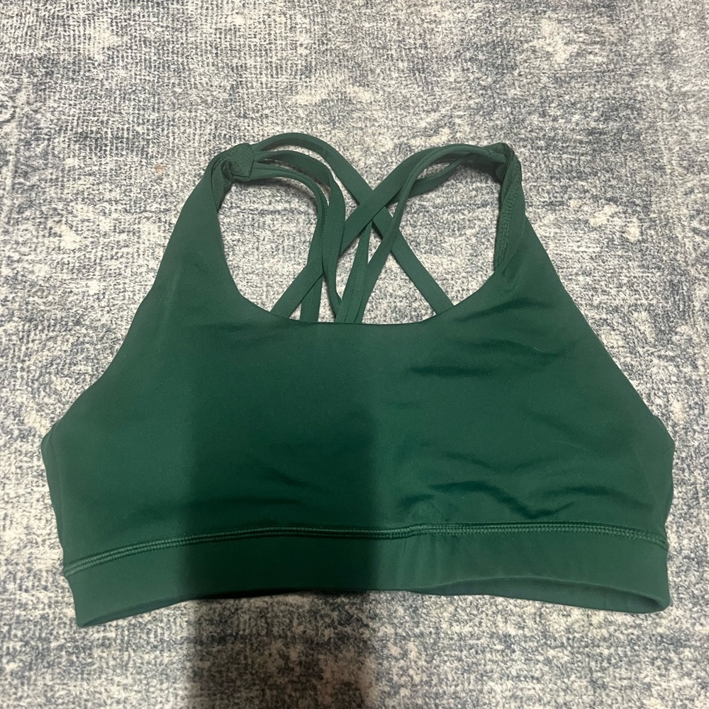 Senita Athletics Strappy Sports bra in Cactus